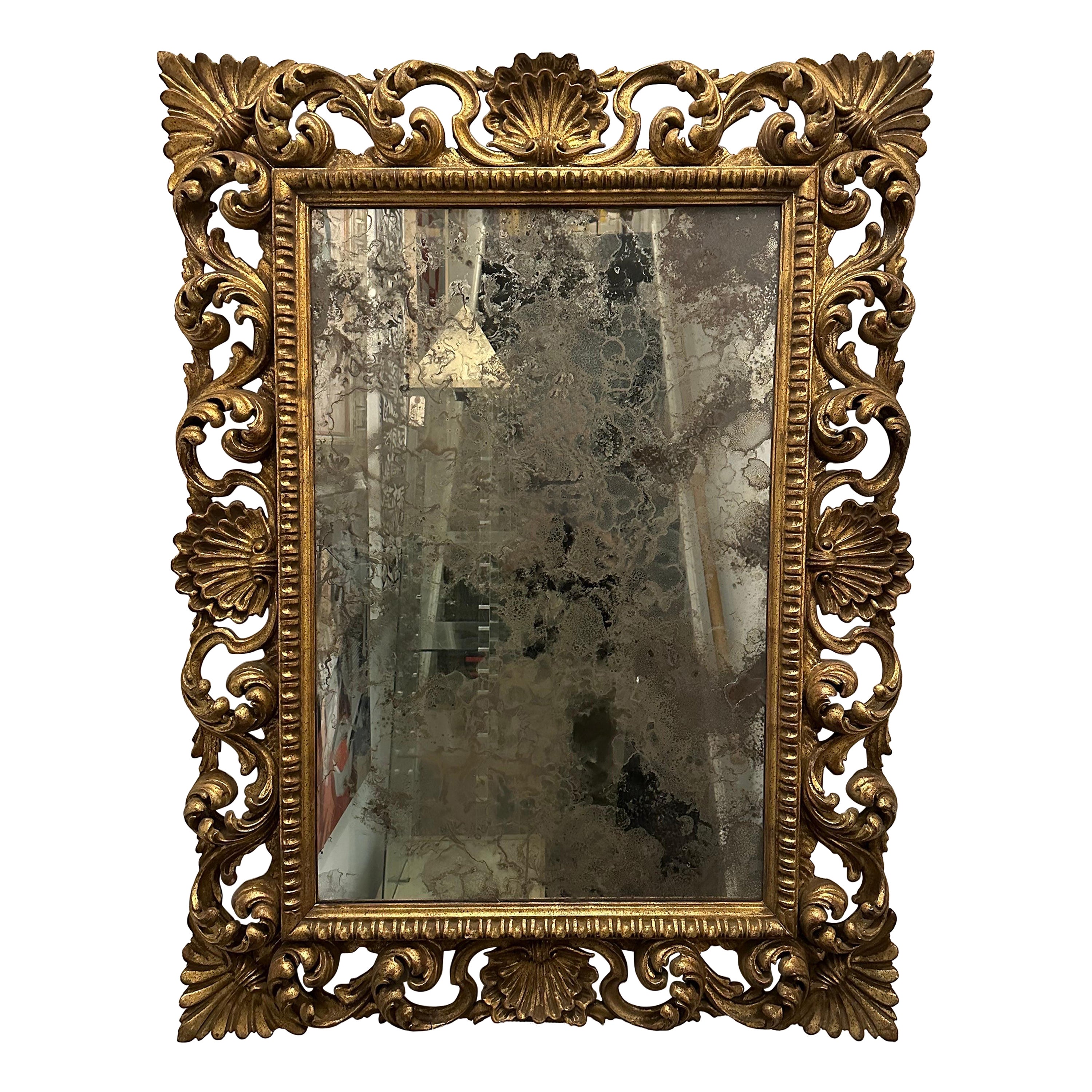 hand carved wood frame mirror at 1stDibs hand carved wood framed