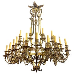 French Louis XVI 24-Light Chandelier
