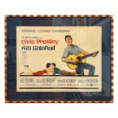 Framed, Original Vintage "Elvis Presley, Kid Galahad" Poster