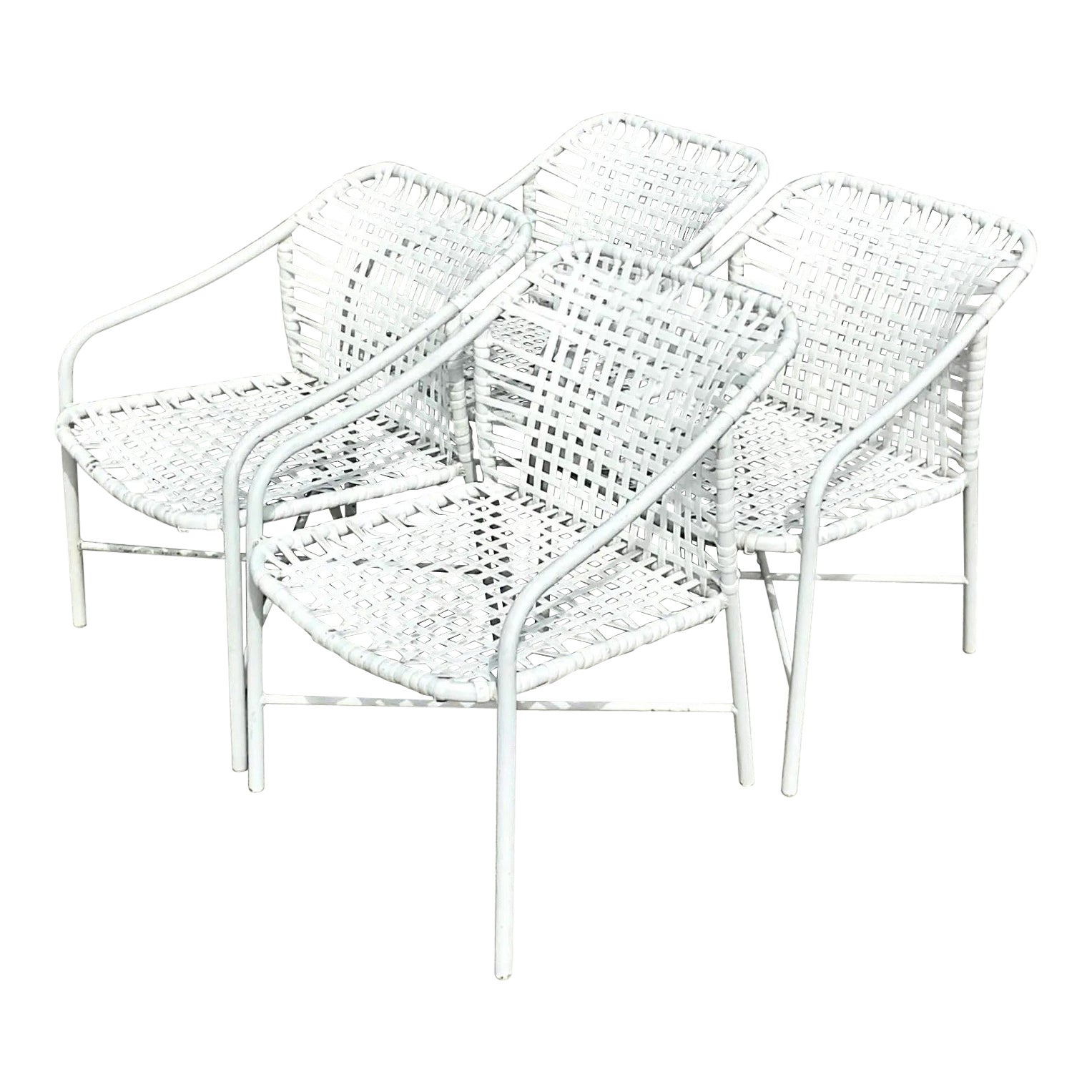 Pair of Vintage Brown Jordan Rattan Lounge Chairs at 1stDibs brown