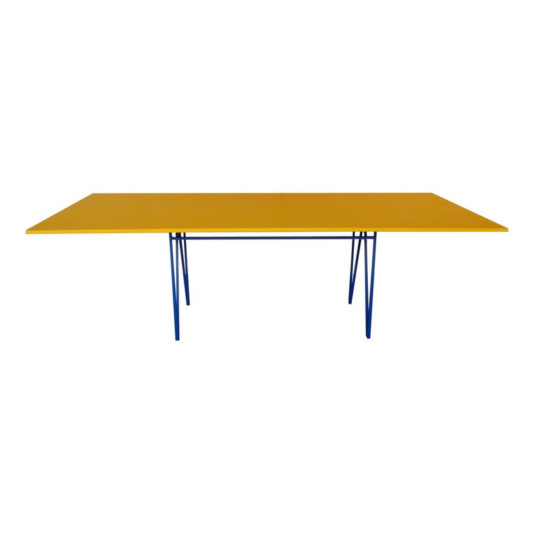 Large Yellow Colour Play Dining Table, Customisable For Sale at 1stDibs