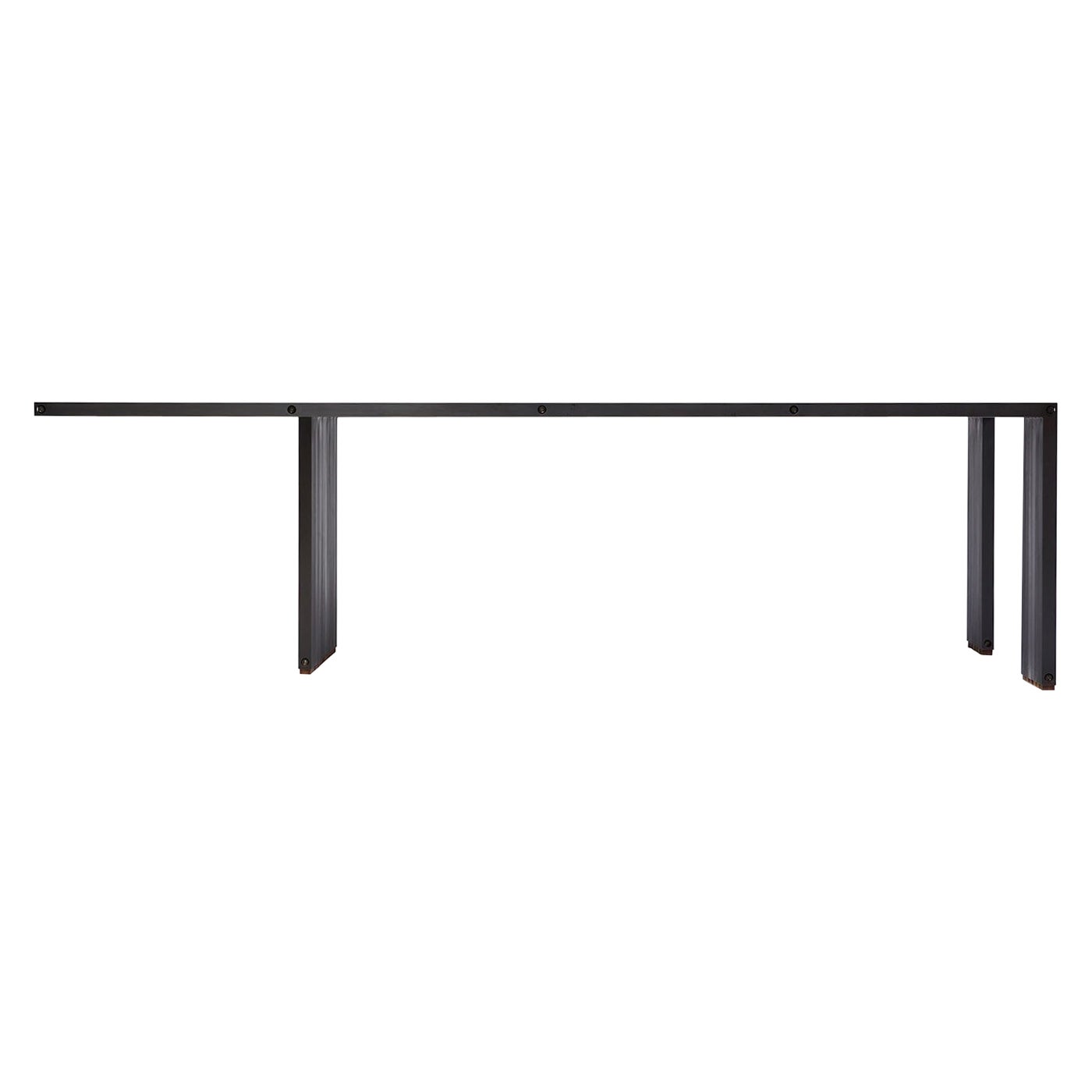 Compression Table in Blackened Aluminum For Sale