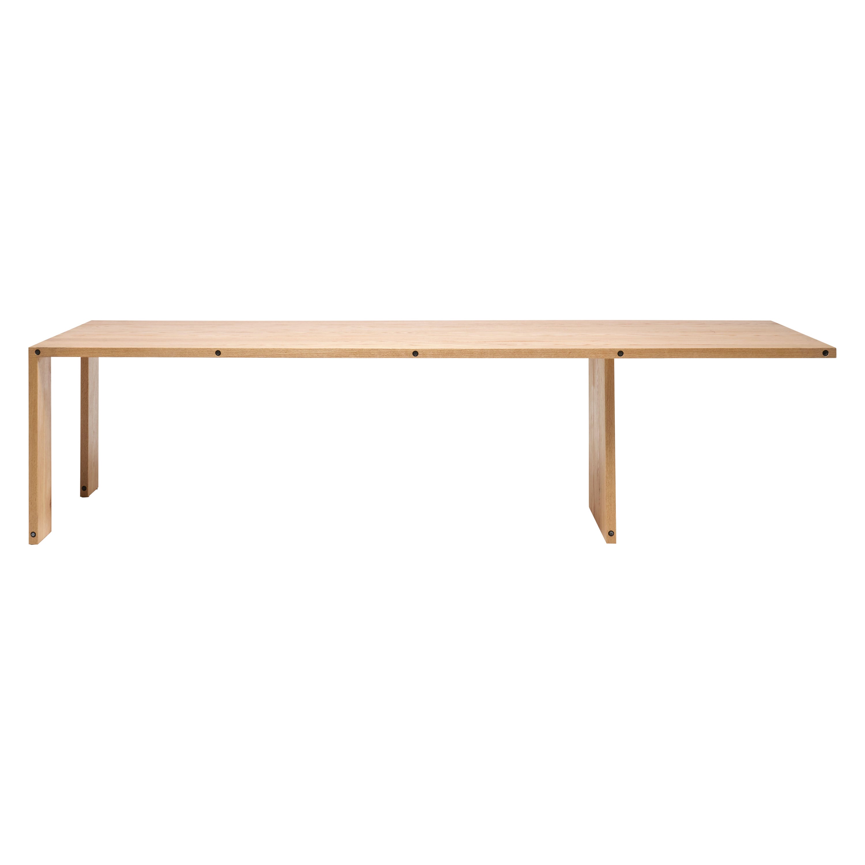 Compression Dining Table in Red Oak For Sale