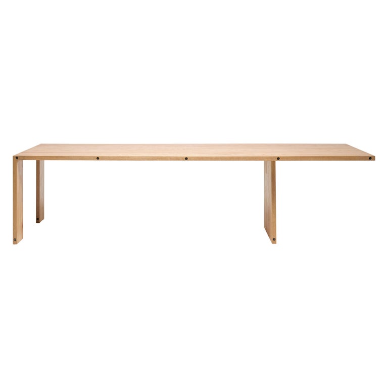 Compression Dining Table in Red Oak For Sale at 1stDibs