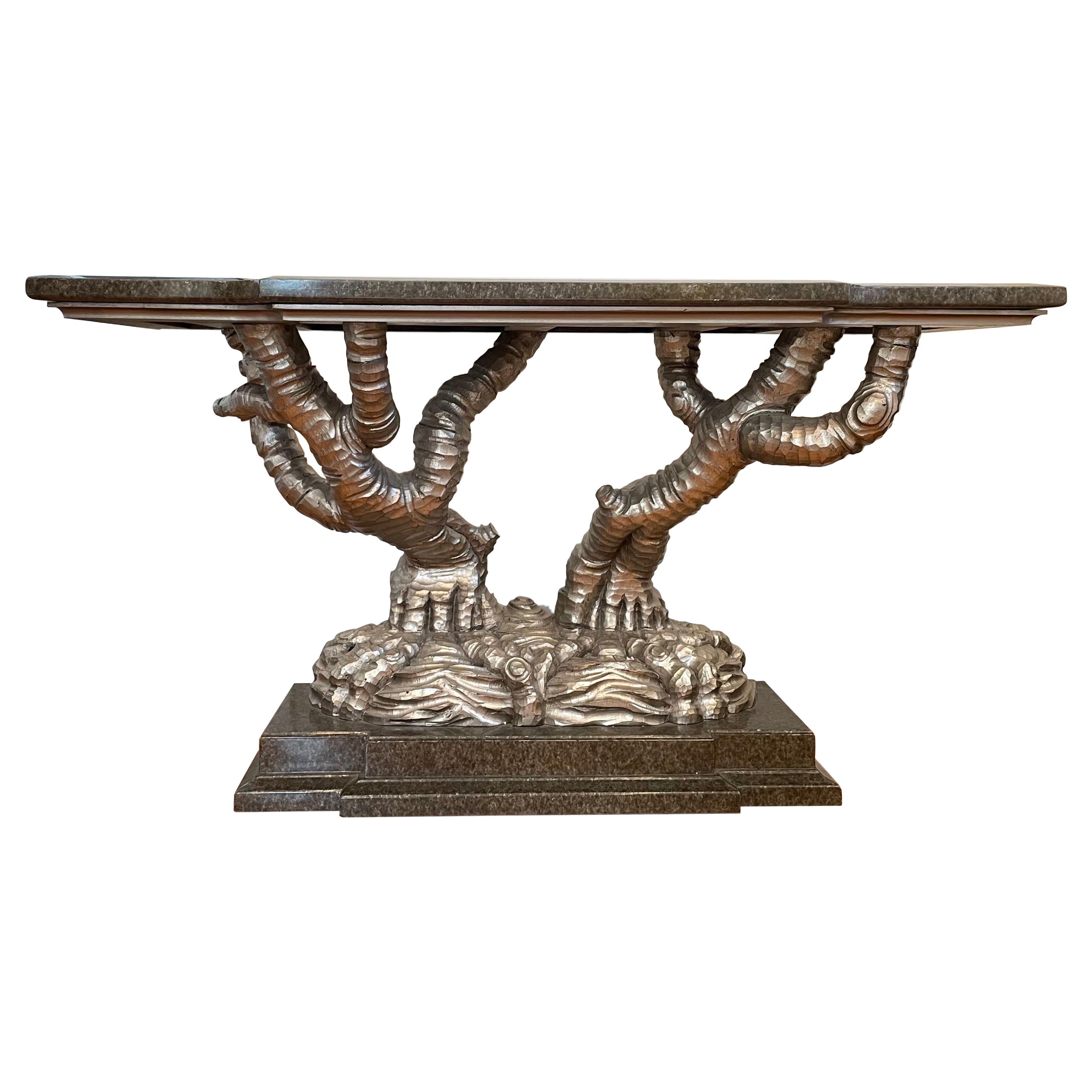 Marge Carson Tree Form Console Table For Sale