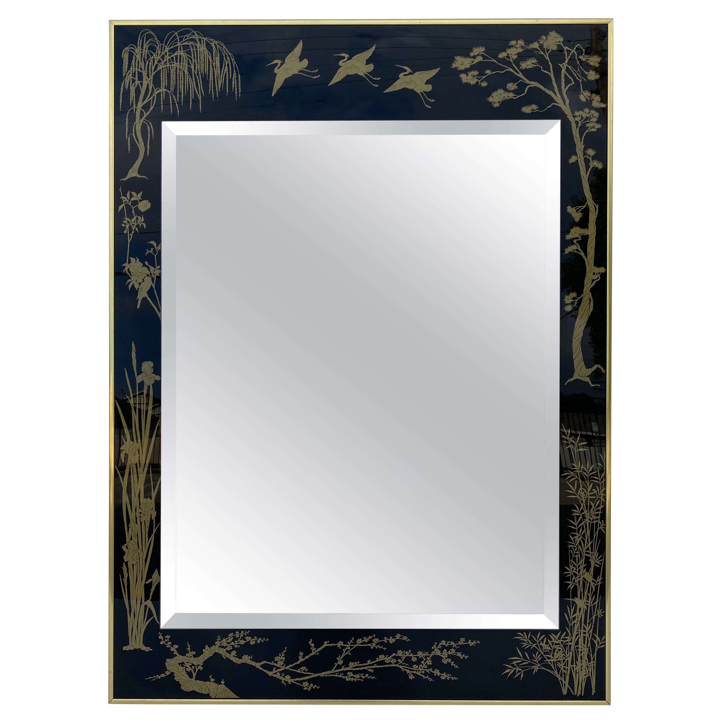 Chinoiserie Style Wall Mirror