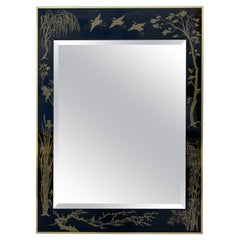 Vintage Chinoiserie Style Wall Mirror