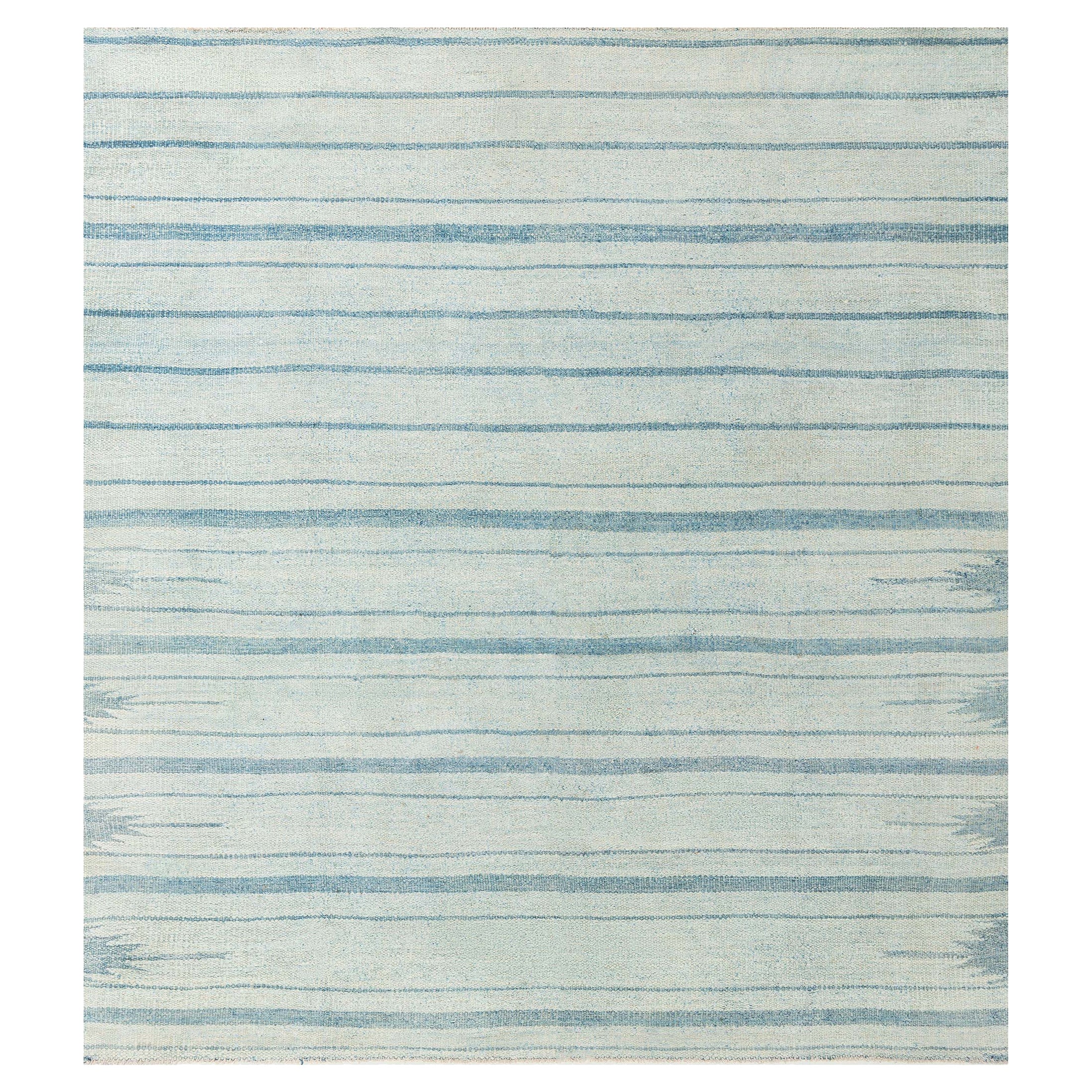 Doris Leslie Blau Collection Vintage Indian Dhurrie Striped Rug For