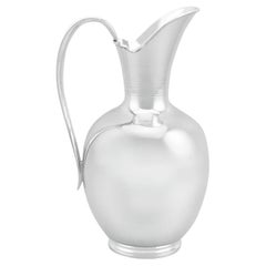 Jarra de agua/cordial de plata alemana de los años 20