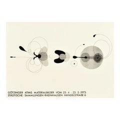 Original Vintage Poster Gotzinger Atims Materialbilder Rheinhausen Abstract Art