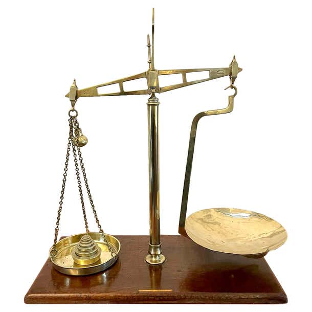 Antique Pair of 19th Century Brass Scales For Sale at 1stDibs | antique ...