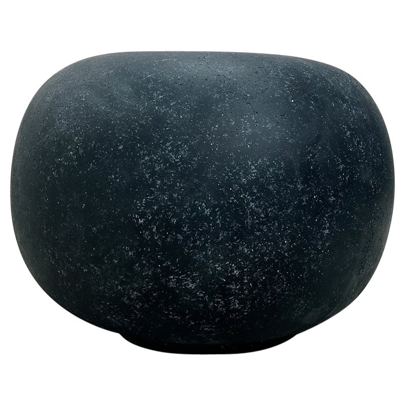 Cast Resin 'Pebble' Low Table, Coal Stone Finish by Zachary A. Design For Sale