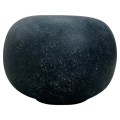 Cast Resin 'Pebble' Low Table, Coal Stone Finish by Zachary A. Design