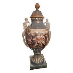 Antique French Porcelain Urns 