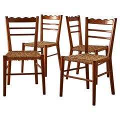 Ensemble de 4 chaises de salle à manger Paolo Buffa