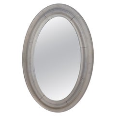 19th Century American Painted Oval Mirror