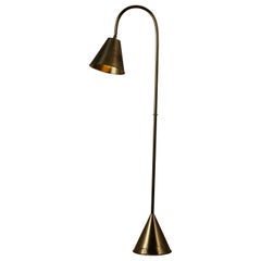 Seltene Stehlampe aus Messing von Valenti