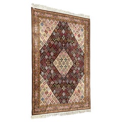 Gute Größe & gut aussehender handgeknüpfter Vintage-Teppich mit lebhaften Farben