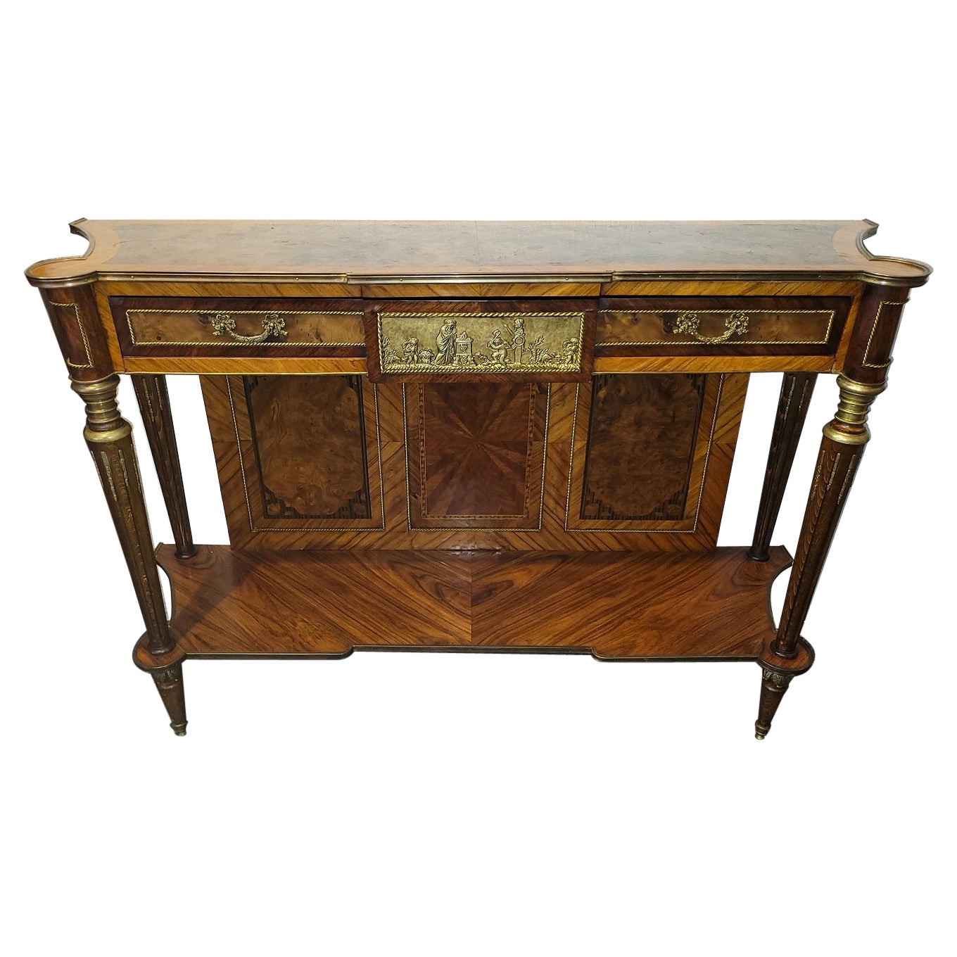 19C French Second Empire Style 2 Tier Console For Sale