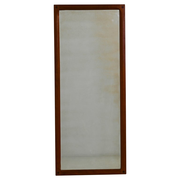 1960s Danish Teak Mirror For Sale at 1stDibs