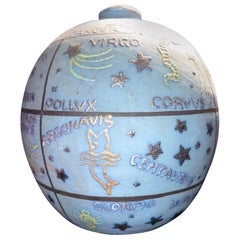 Jean Garillon pour Céramiques Elchinger Vase Globe Zodiac Constellation, France
