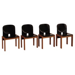 Afra & Tobia Scarpa "121" Dining Chairs for Cassina, 1965, Set of 4