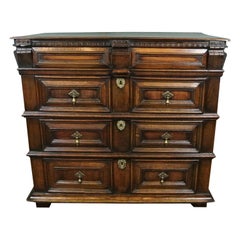 Antique Small 17th Century Welsh Oak Chest of Drawers c. 1670