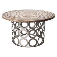 Eclectic Round Dining Table by Anacleto Spazzapan, 2000's, Italy, Modern