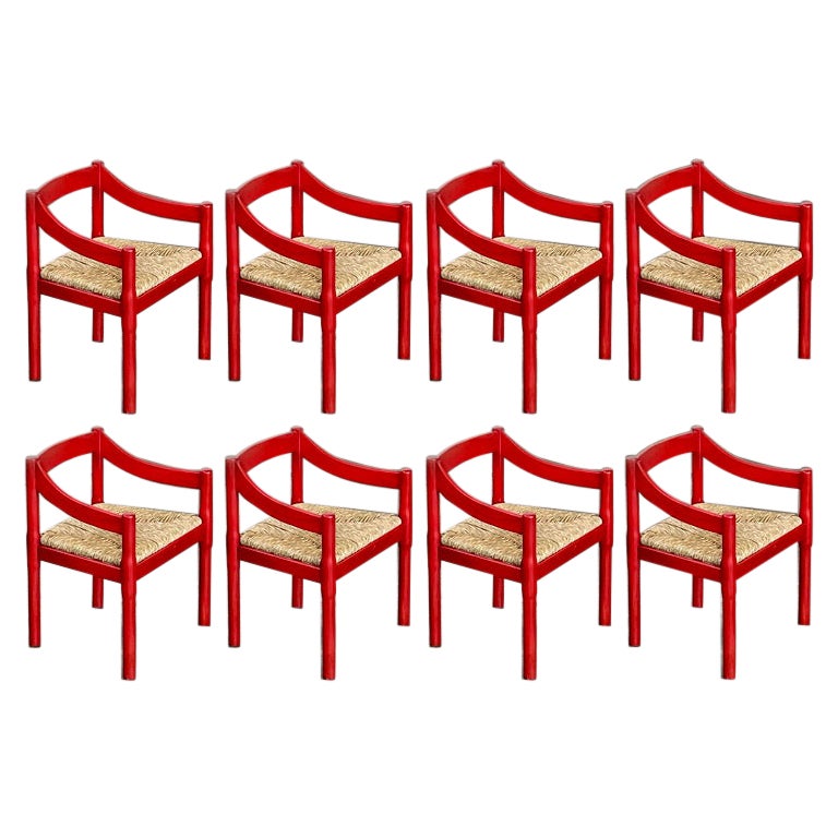 Vico Magistretti for Cassina Carimate dining chairs, 1960