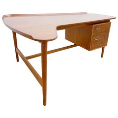 Arne Vodder BO-85 Danish Teak Desk for Bovirke