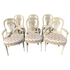 Vintage Set of 6 Continental Ballon Back Chairs