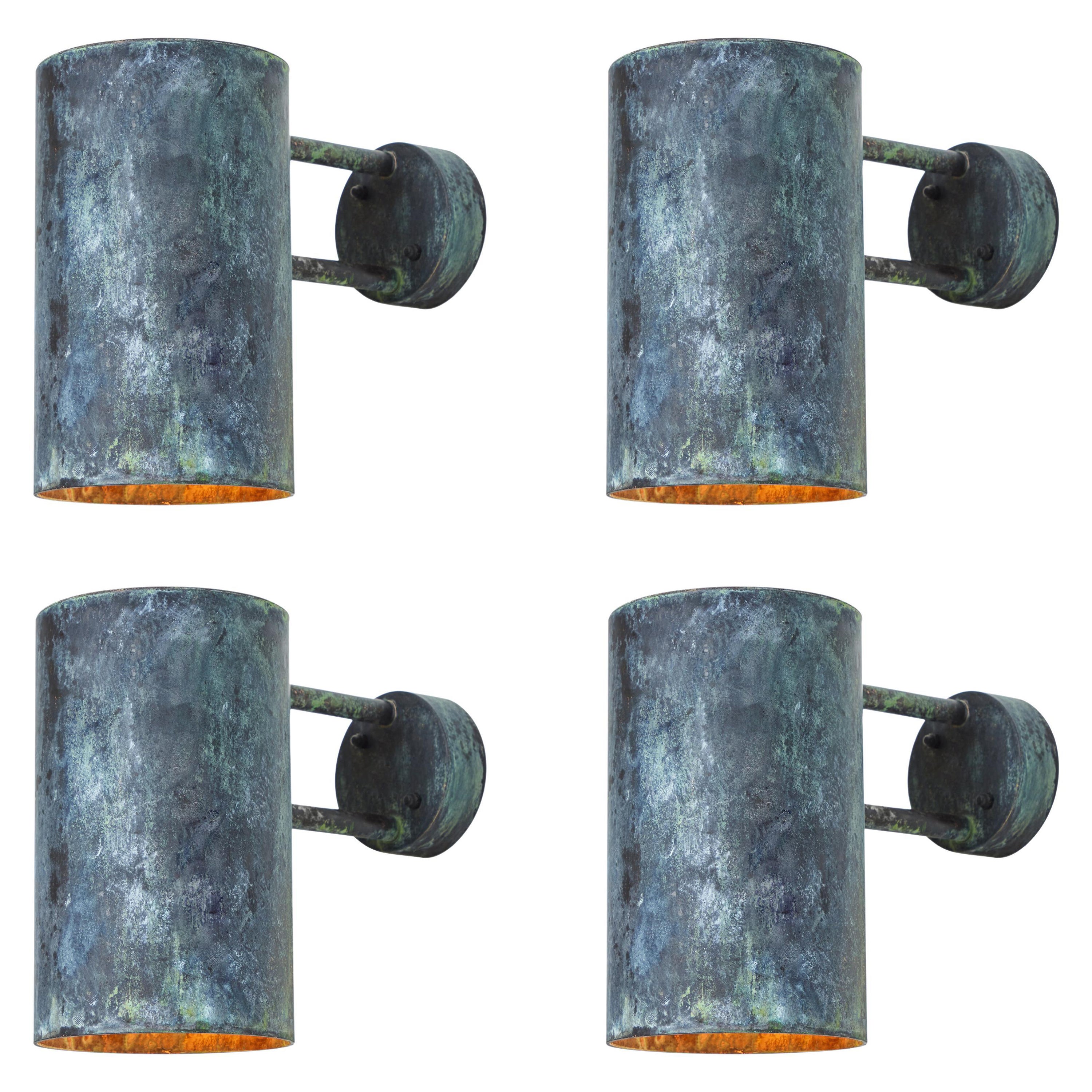 Large Hans-Agne Jakobsson C 627 'Rulle' Darkly Patinated Outdoor Sconce For Sale