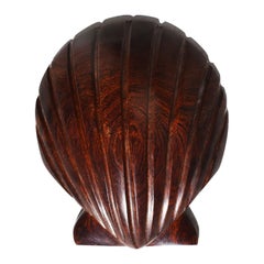 Carved Wood Sea Shell Paper Weight