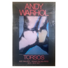 Vintage Massive After Andy Warhol "Torso" Poster Ace Gallery Paris, 1977