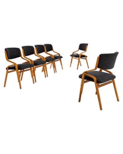 Tschechische Mid-Century-Modern-Stühle von Holesov, Sechser-Set
