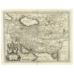 Genuine Antique Map of Persia