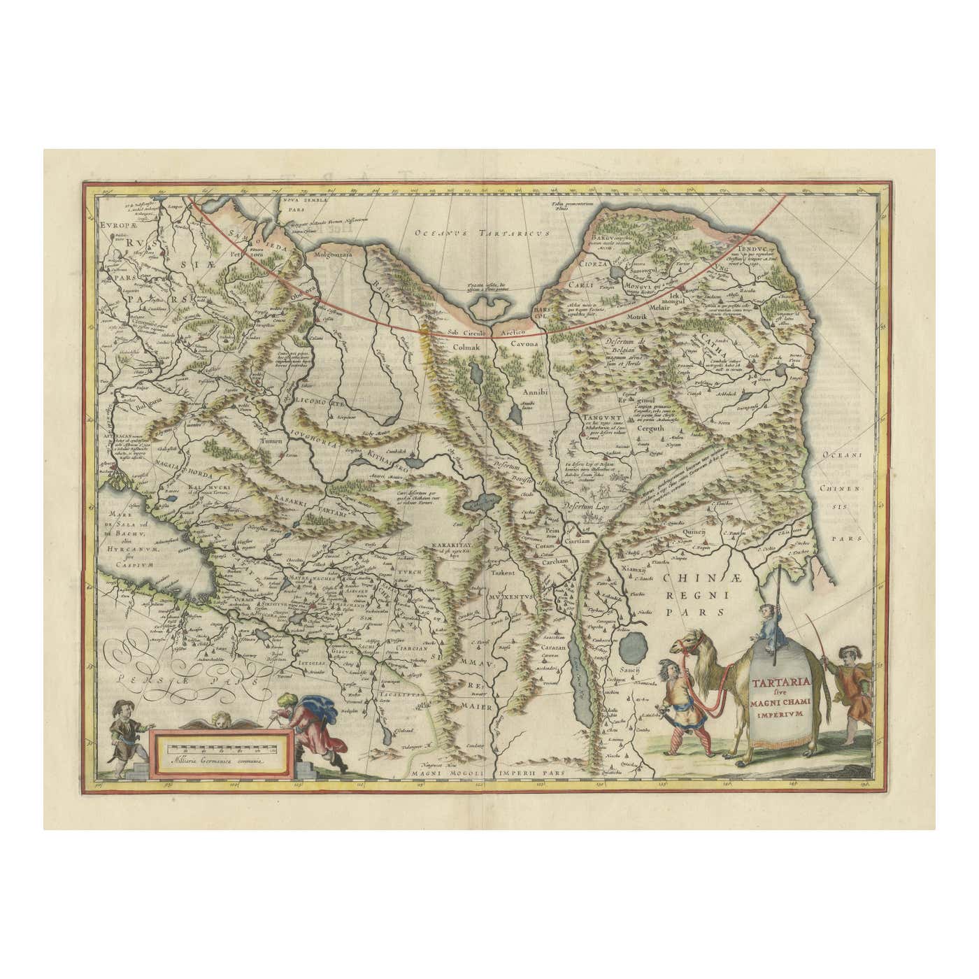 Old Genuine Antique Map of Tartary in the Russian Far East For Sale at ...
