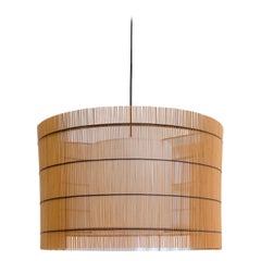 Contemporary, Handmade, Pendant Lamp, Bamboo Cherry, by Mediterranean Objects a