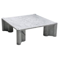 Gae Aulenti Carrara Marble Jumbo Coffee Table for Knoll, 1965