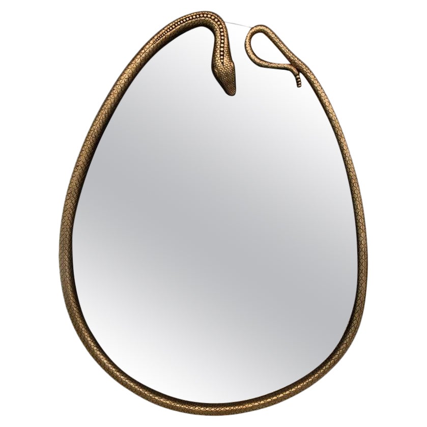 Serpentine Pear-Shaped Mirror For Sale