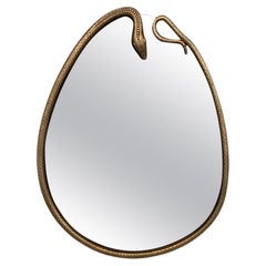 Miroir serpentin en forme de poire