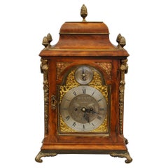 Antique A LATE 18th CENTURY MAHOGANY AND ORMOLU MOUNTED BRACKET CLOCK