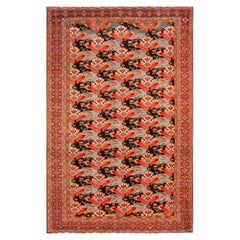 Nazmiyal Collection Antique Persian Senneh Rug. 4 ft 6 in x 6 ft 11 in