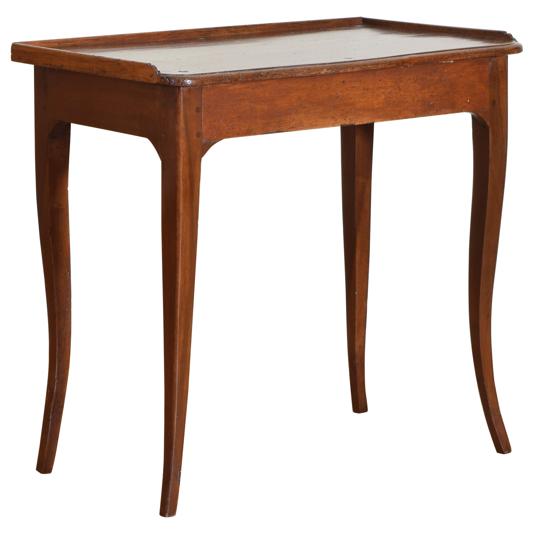 French Louis XV Walnut 1-Drawer Table, circa 1765 For Sale