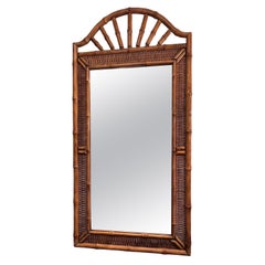 Vintage English Bamboo Mirror