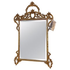 Italian Rococo Style Giltwood Wall Mirror by La Barge