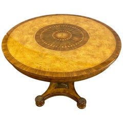 Maitland Smith Signed Round Center Foyer Dining Game Table