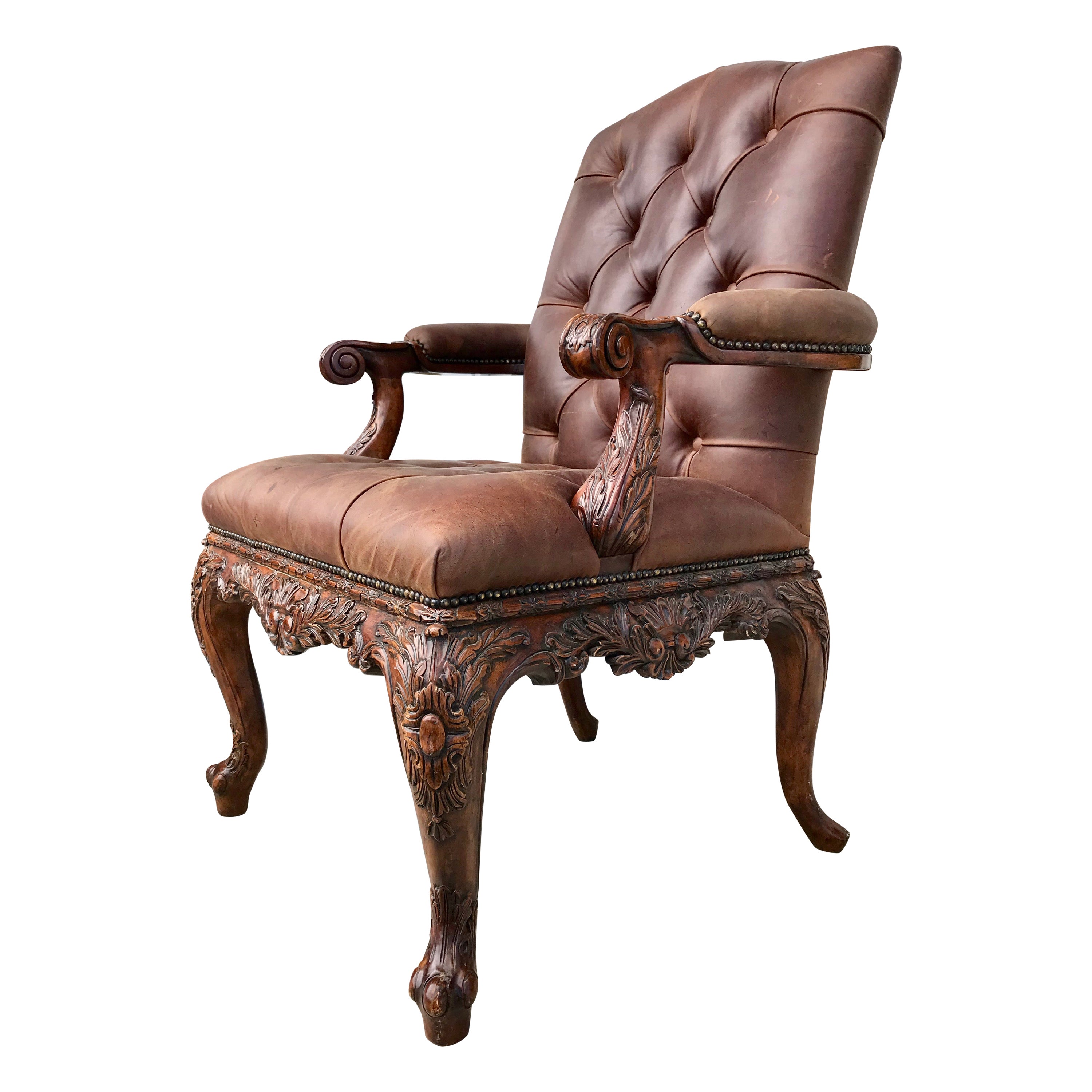 Leather Library Armchair