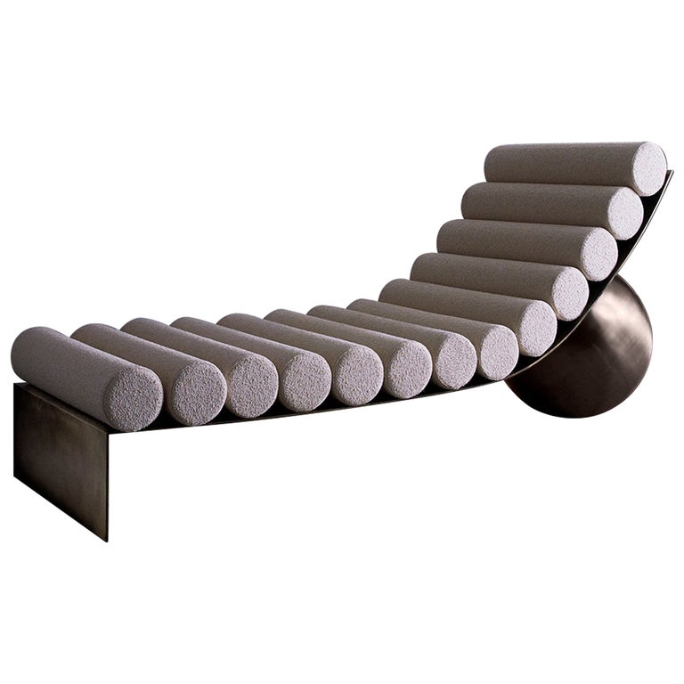 Anna Karlin Curved Chaise For Sale