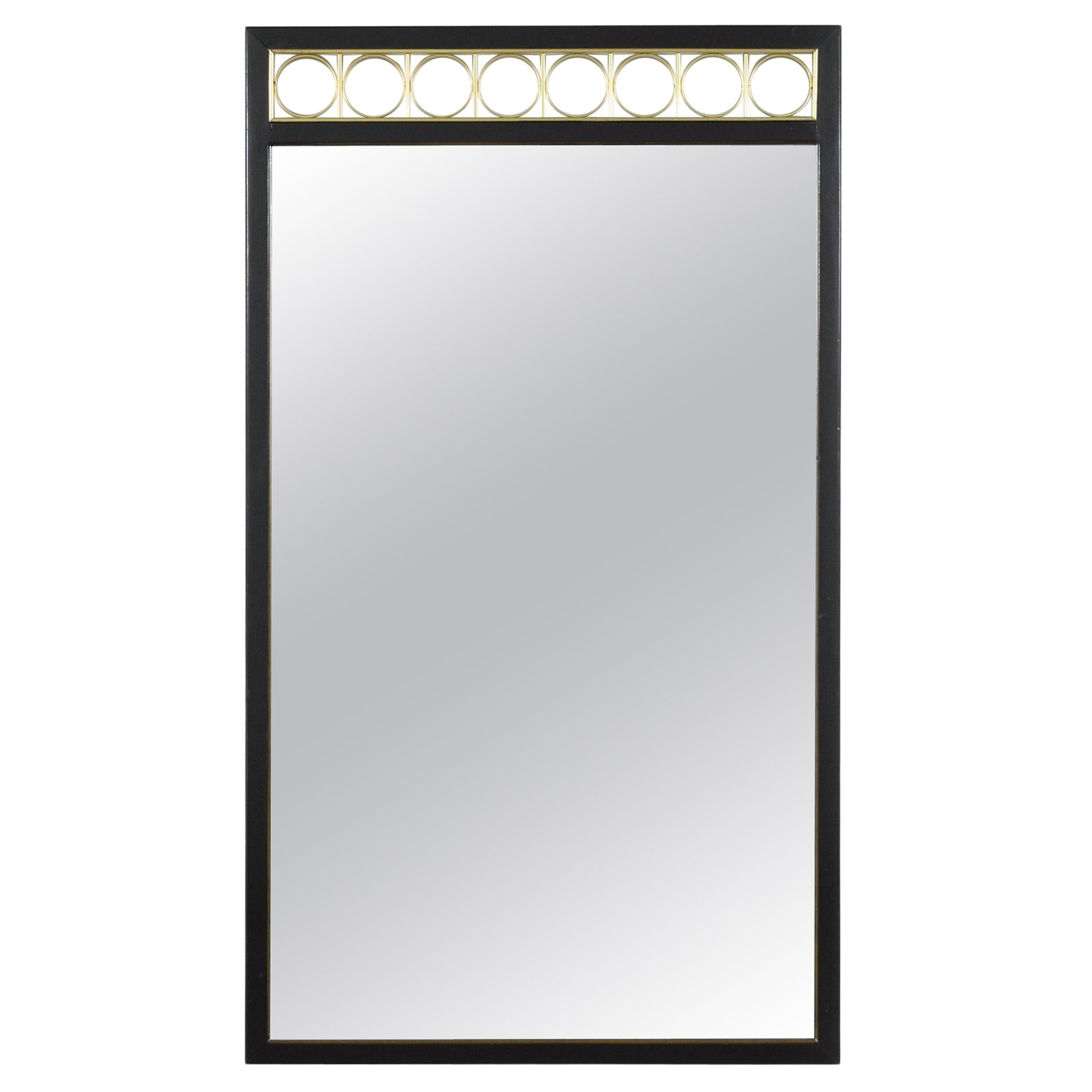 Elegant Midcentury Mahogany Wall Mirror: Timeless Sophistication for Modern Home For Sale